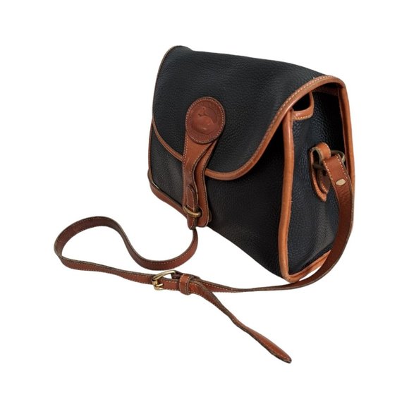 Dooney & Bourke Black and Brown Shoulder Bag - Picture 2 of 15